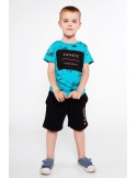 Boys\' shorts with pockets, black NDZ8697 - Online store - Boutique